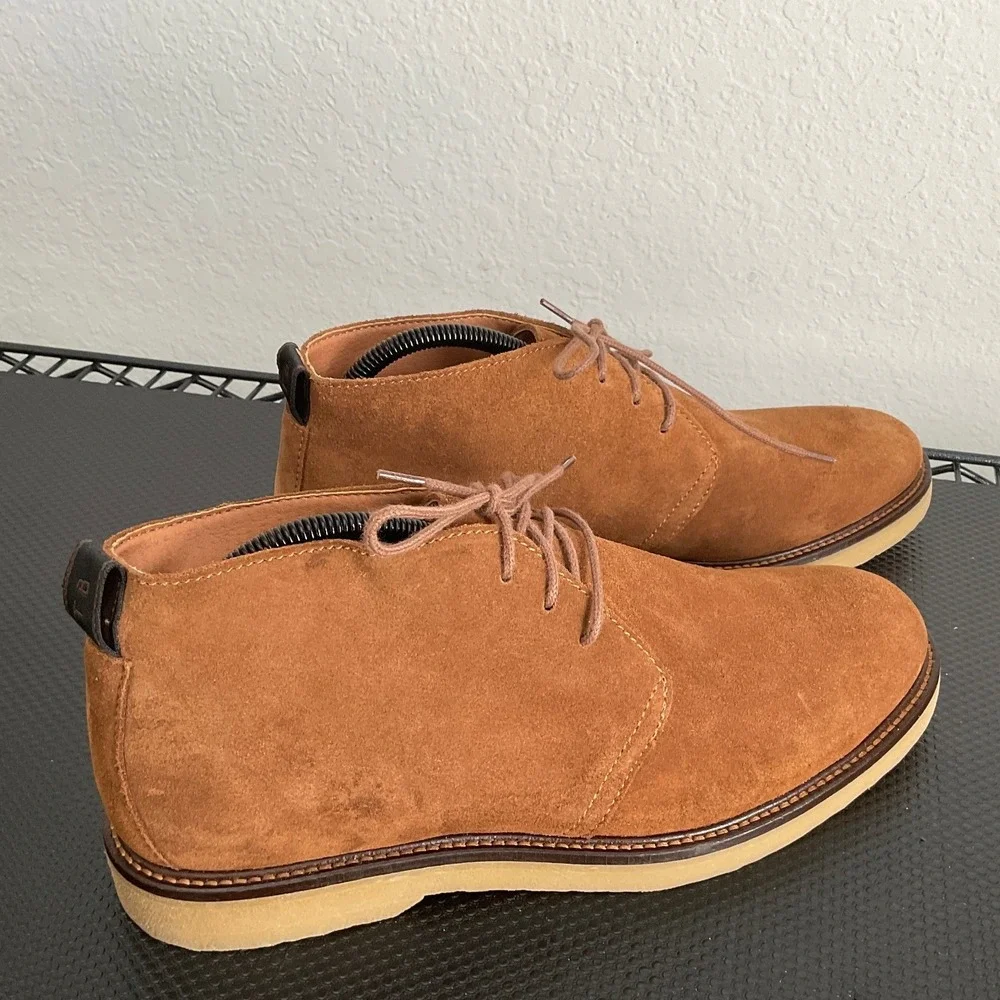 Shoe The Bear Mens Tan Suede Desert Chukka Boots Crepe Sole EU 42 US 9 PSW55